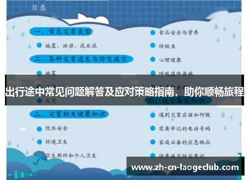 出行途中常见问题解答及应对策略指南,助你顺畅旅程 出行途中常见问题解答及应对策略指南,助你顺畅旅程